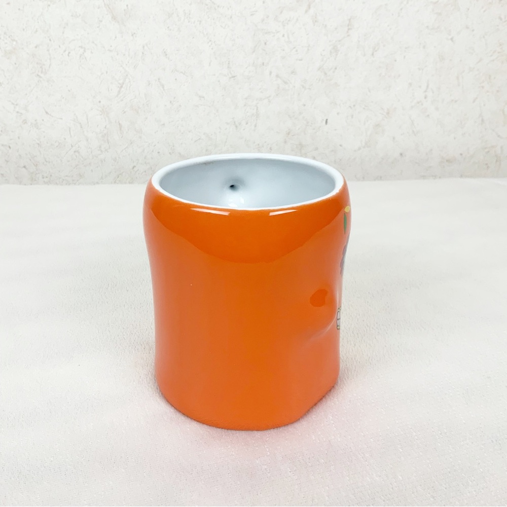 3D Orange Sugar Skull Mug 16 Oz Fall Halloween Day Of The Dead Spooky - Picture 2 of 6